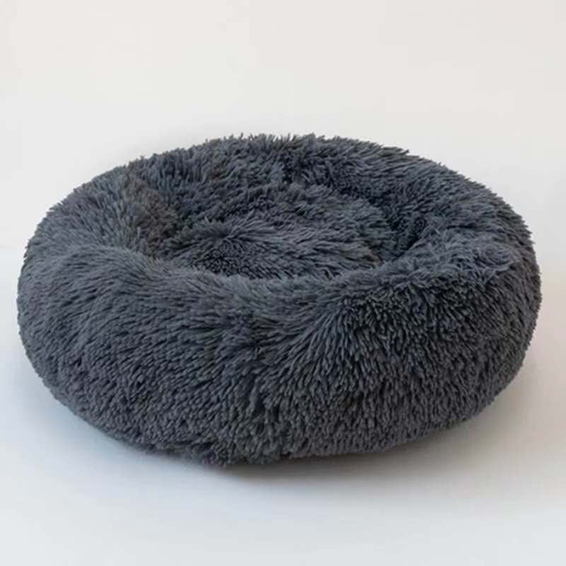 Round Plush Dog Bed