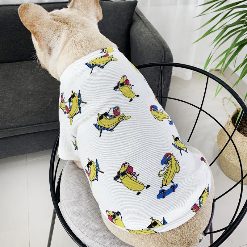 Pet Dog and Cat Cartoon Hoodie for Spring and Autumn