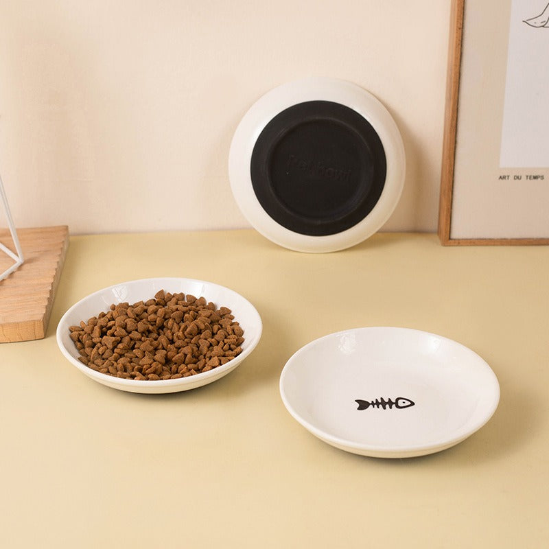 Ceramic Whisker-Friendly Cat Bowl