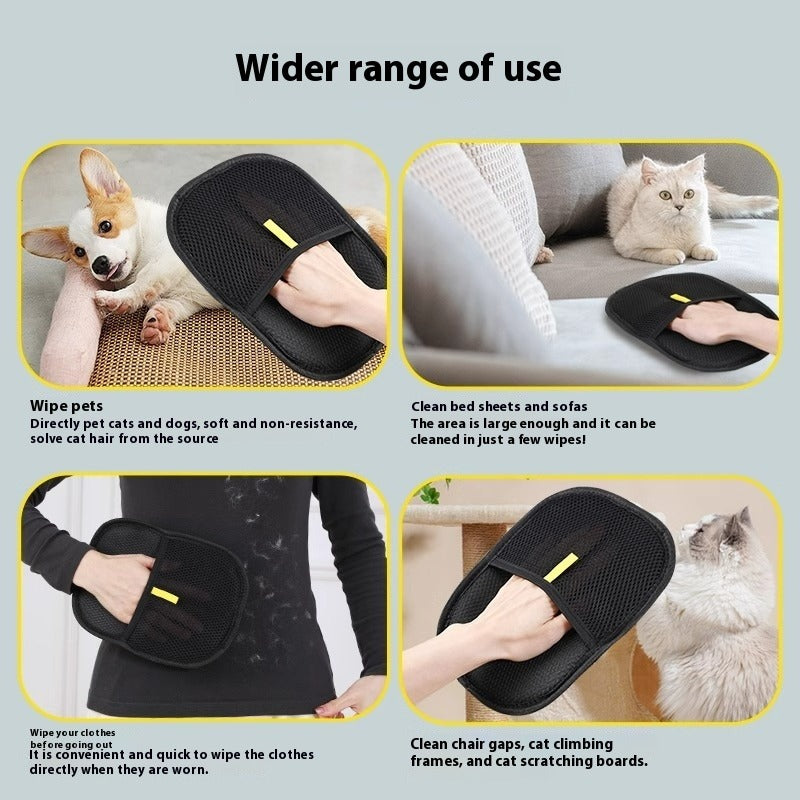 Pet Hair Remover Mitt Glove for Dogs & Cats