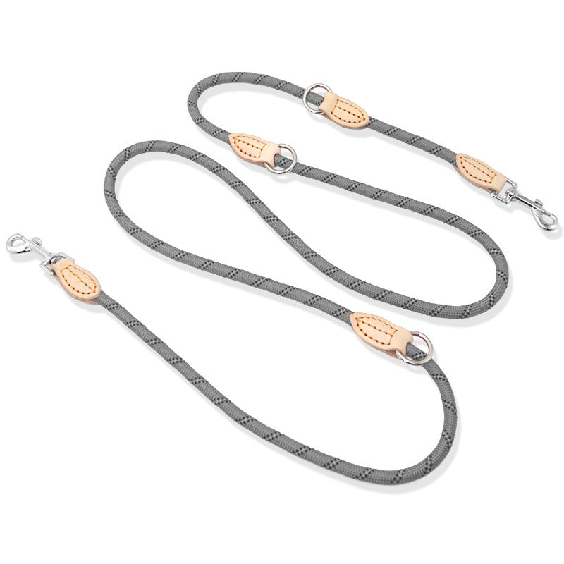 Multifunctional Leather Dog Leash