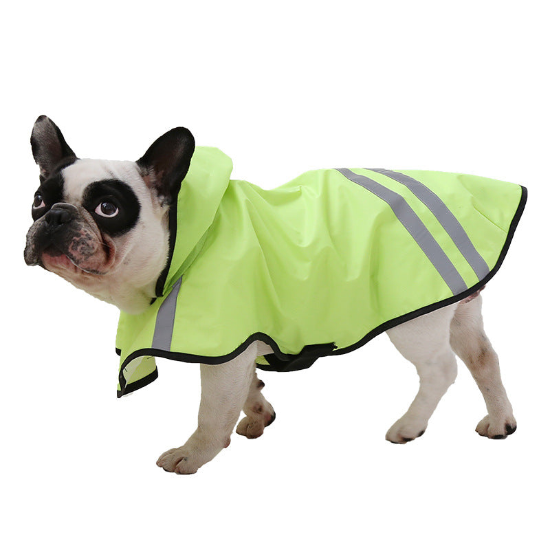 Reflective Waterproof Pet Raincoat for Medium Dogs