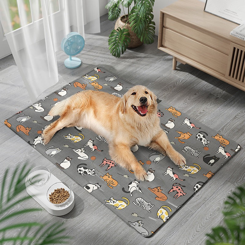 Ice Silk Cooling Dog Bed Mat