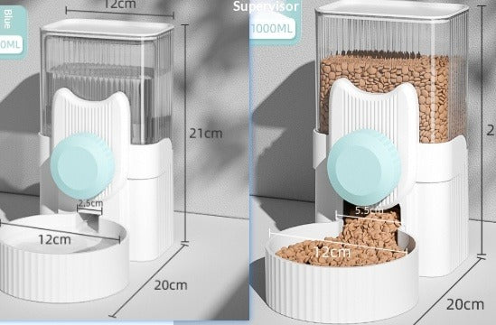 Hanging Cat Water Fountain & Auto Dog Feeder