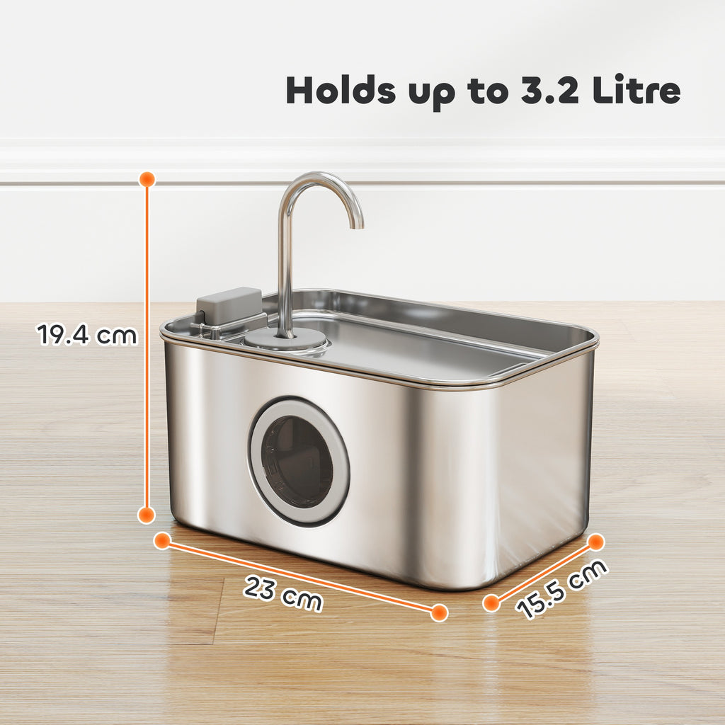 Stainless Steel Cat Water Fountain