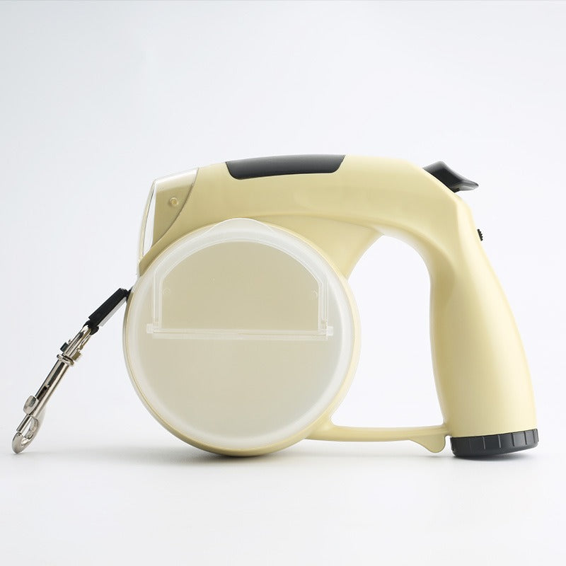 LED Retractable Pet Leash with Waste Bag Holder - 5M
