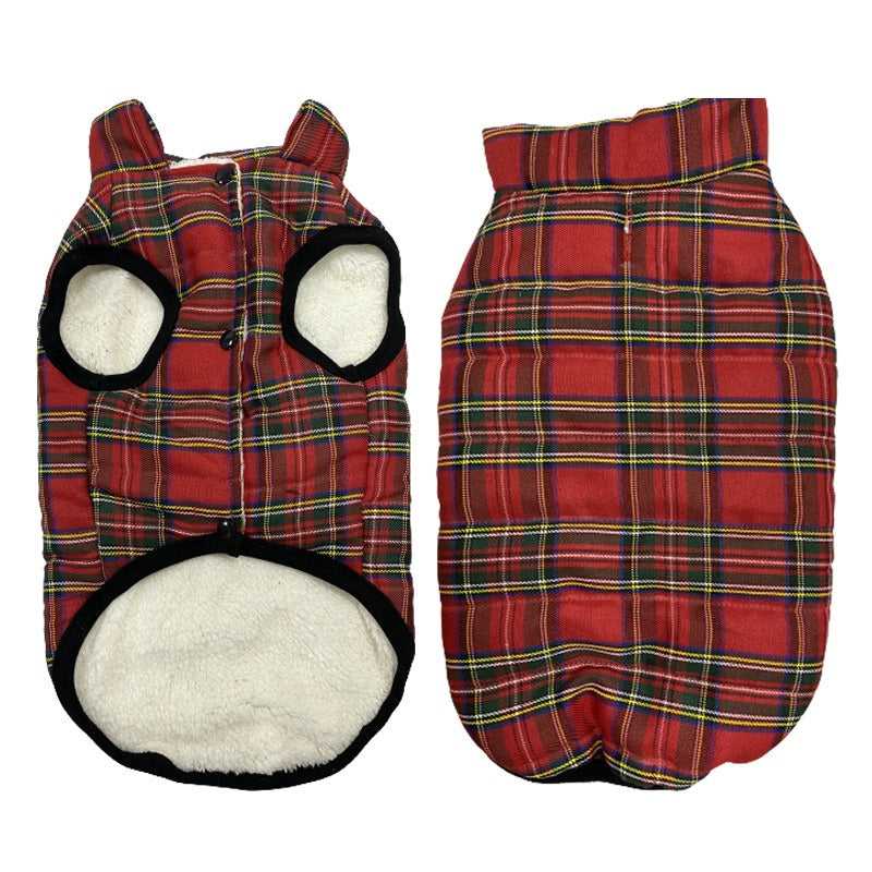 Fleece-Lined Waterproof Dog Winter Vest