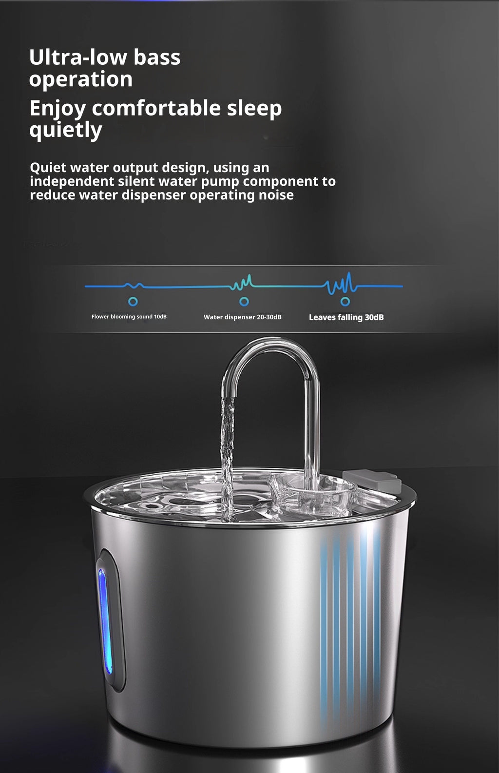 Stainless Steel Pet Water Fountain