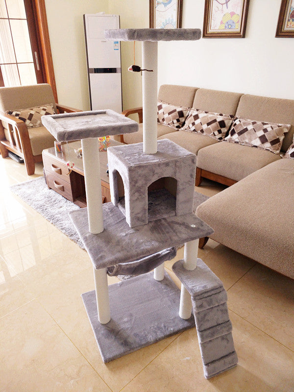 Cat Tree with Scratching Board and Climbing Frame