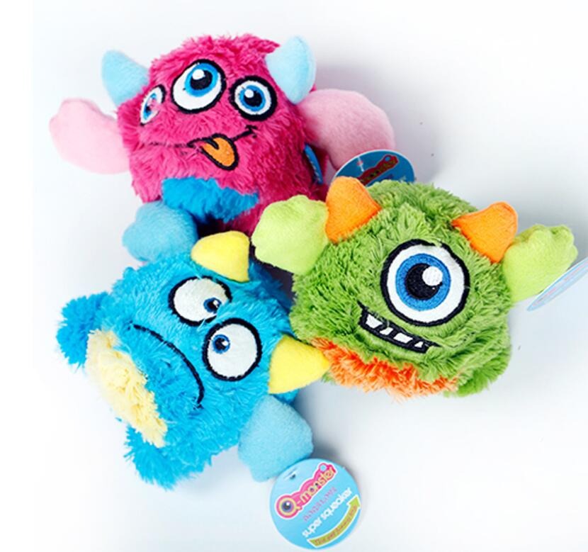 Moving Bouncy Ball  Dog Plush Squeaky Toy