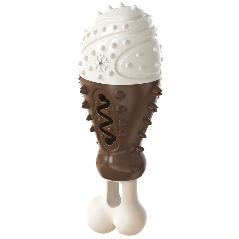 Turkey Leg Shaped Dog Toothbrush and Molar Toy