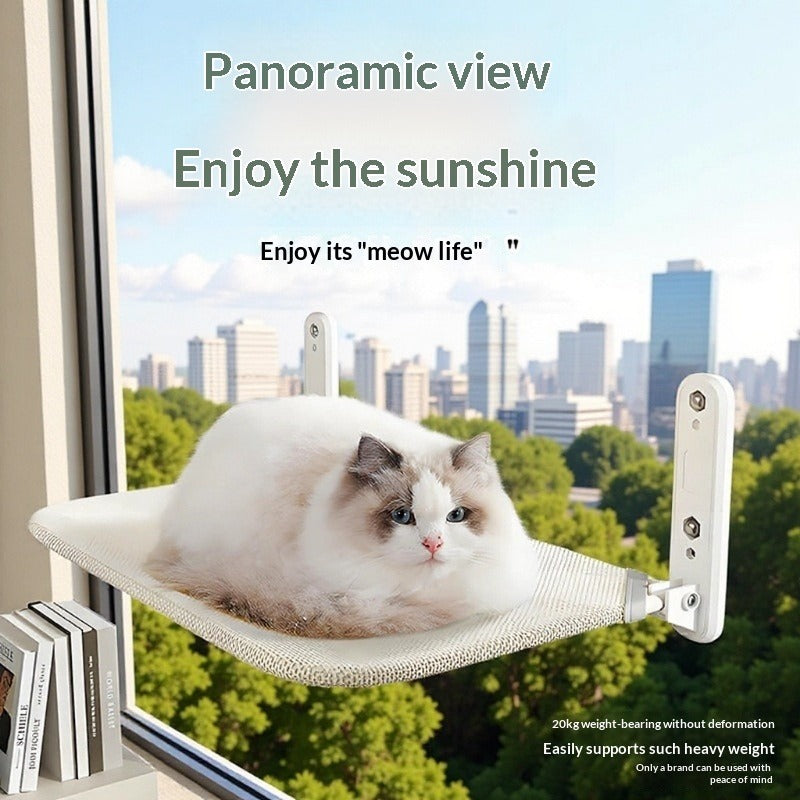 Suction-Cup Cat Hammock Window Bed