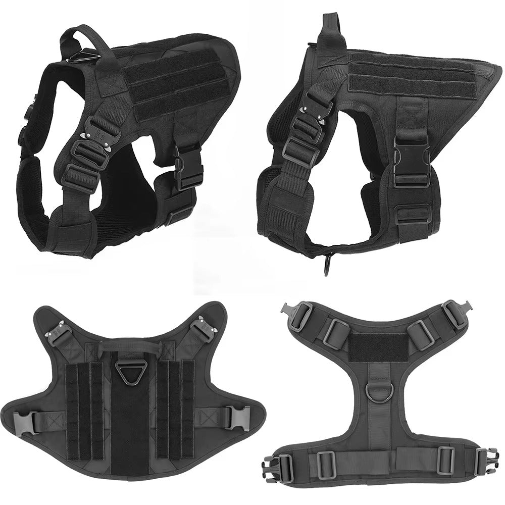 Nylon Camouflage Dog Harness and Leash Set