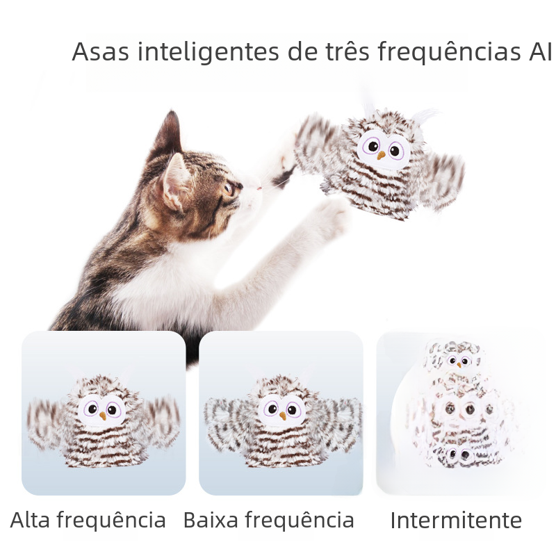 Smart Electric Cat Toy with Realistic Bird Design