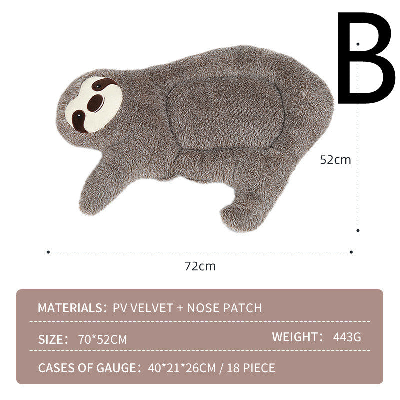 Sloth Pet Nest with Velvet Plush Sofa Design