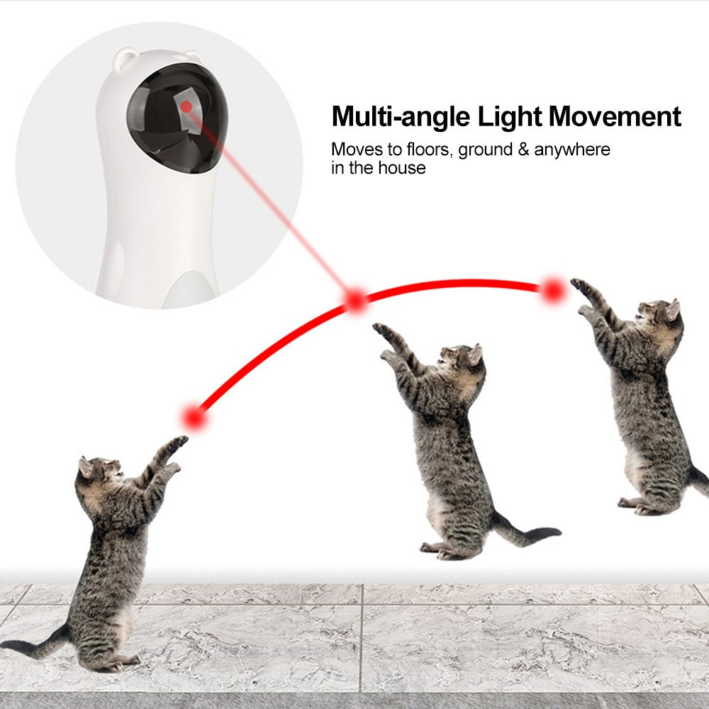 Automatic Laser Cat Toy Bear LED Red Laser