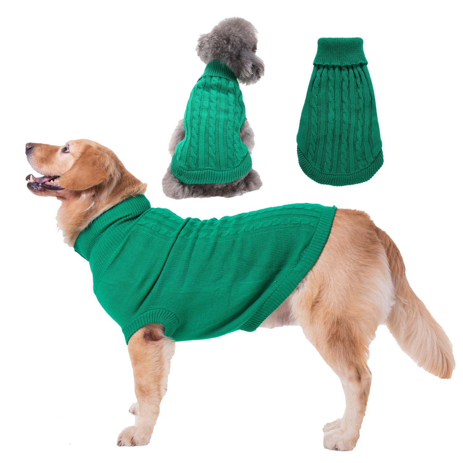 Solid Color Puppy Dog Sweater for Bichon and Teddy