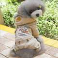 Military Style Dog Cotton Jacket for Small Breeds