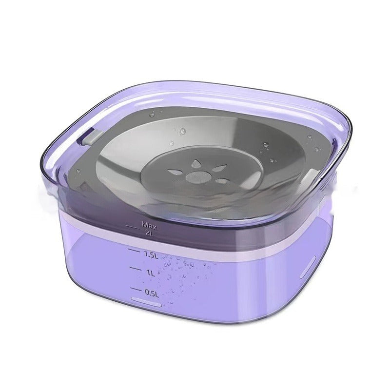 Spill-Proof Slow-Feed Pet Water Bowl (2L & 4L)