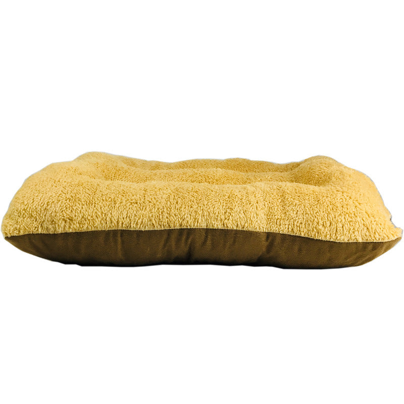 Fleece Pet Bed for Dogs and Cats, Washable Design