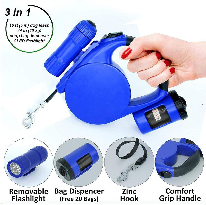 4.5m LED Light with Automatic Retractable Leash