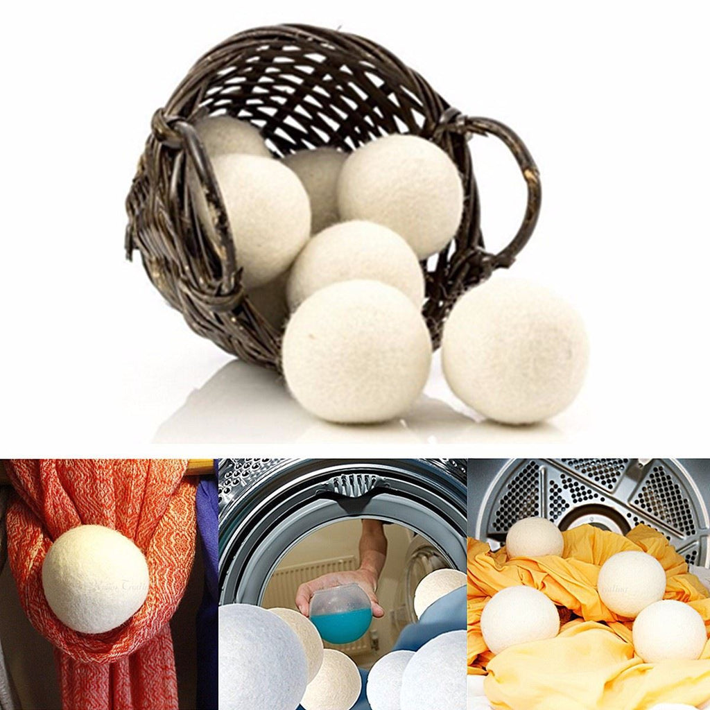 Wool Dryer Balls, Felted Laundry Balls, Wool Balls