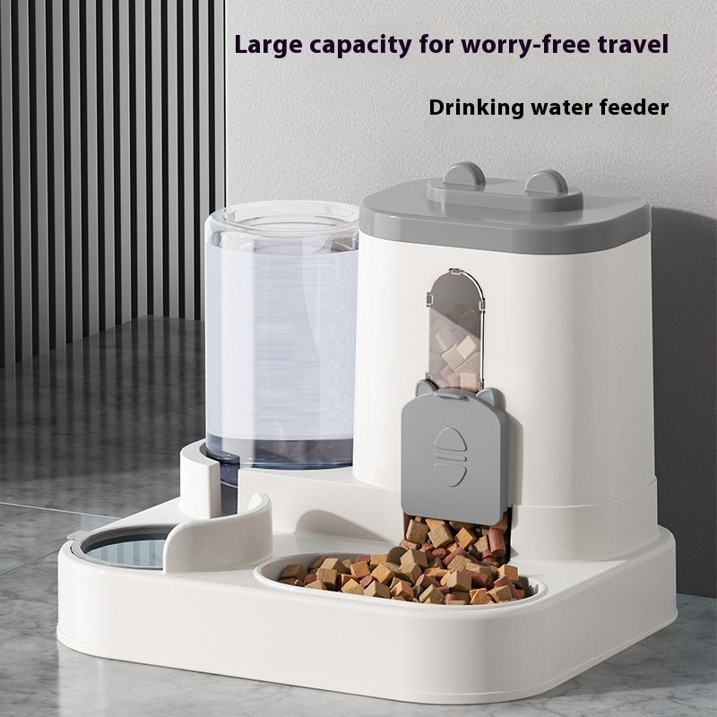Automatic Pet Feeder with Water Dispenser - Large Capacity