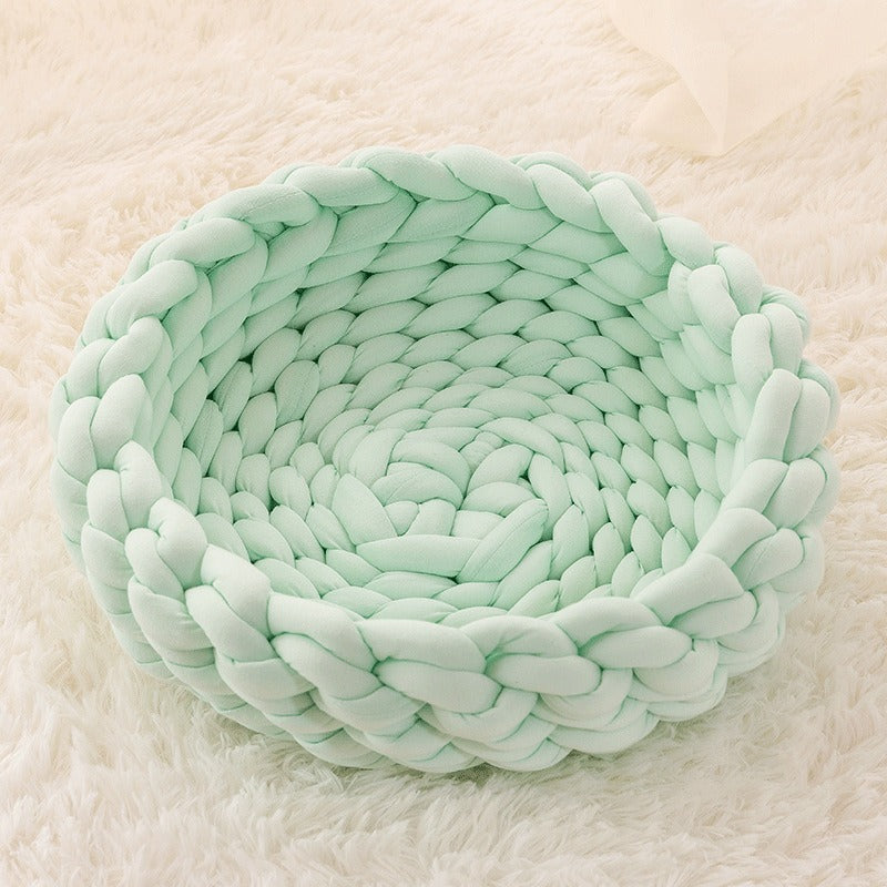 Soft Plush Cat House Cushion Bed