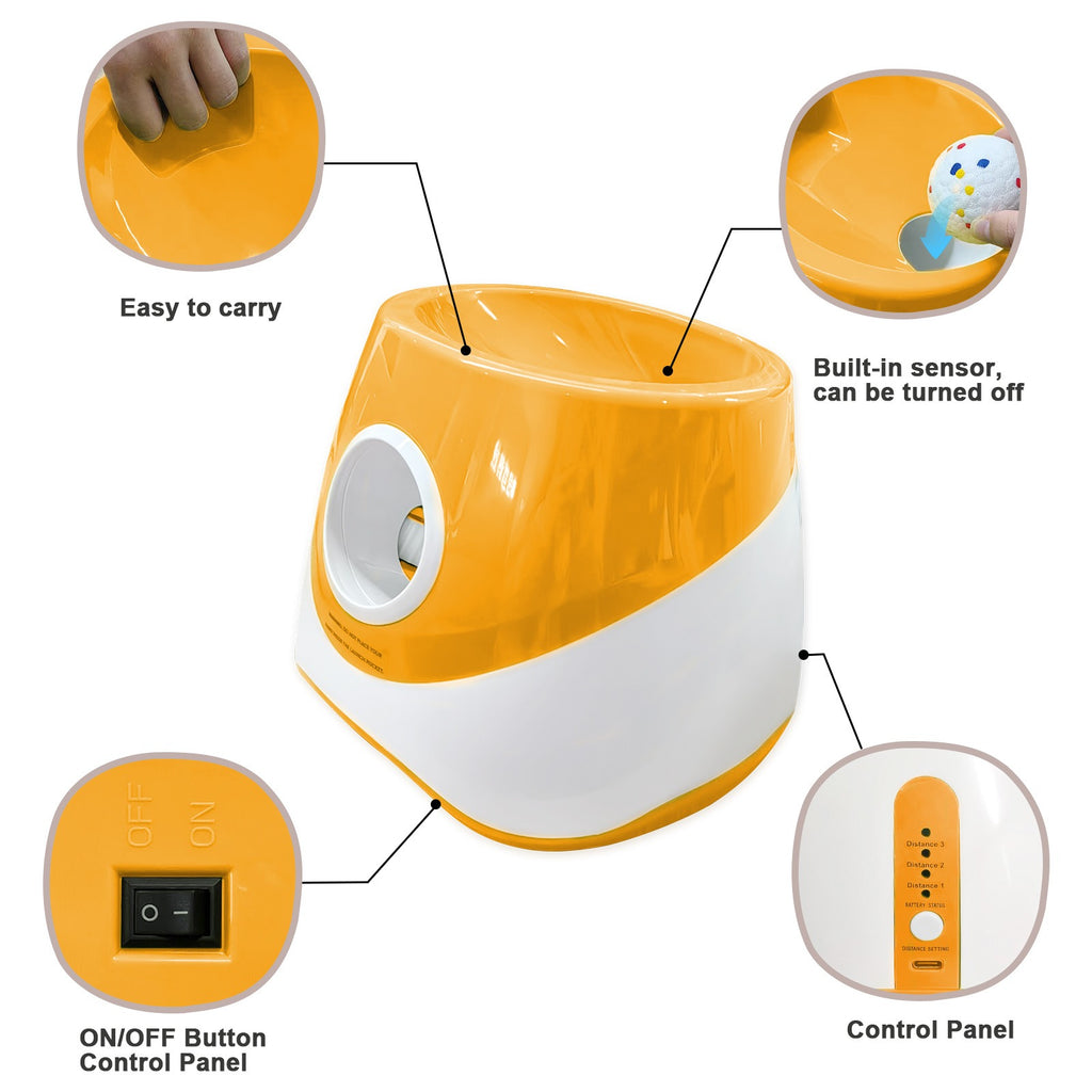 Interactive Dog Tennis Ball Launcher with 3 Balls