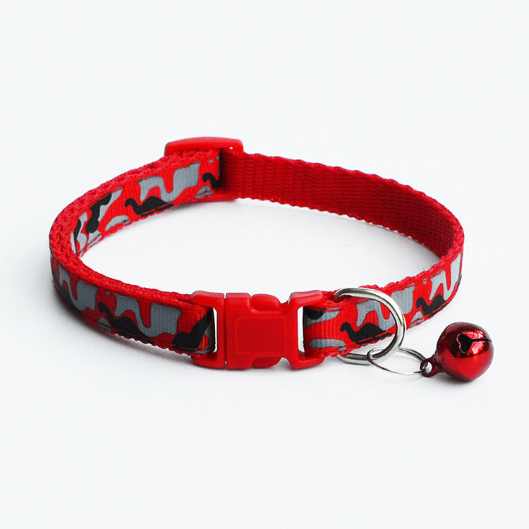 Pet Camouflage Bell Collar