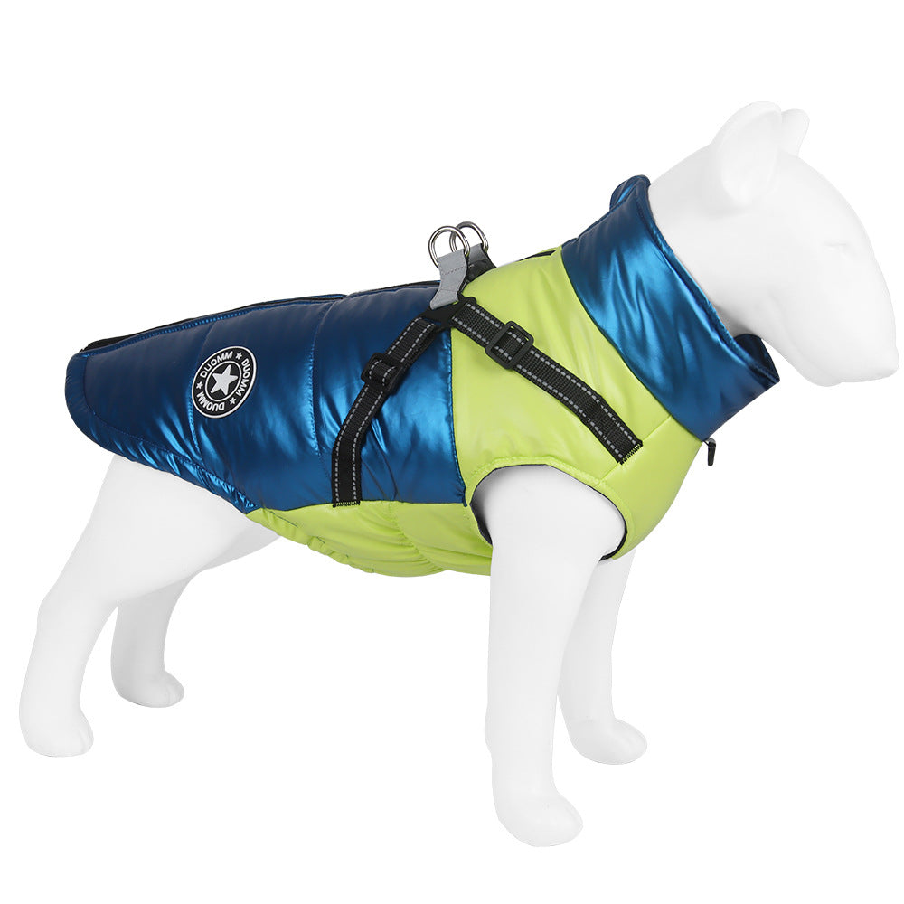 Windproof Reflective Cotton Coat for Big Dogs