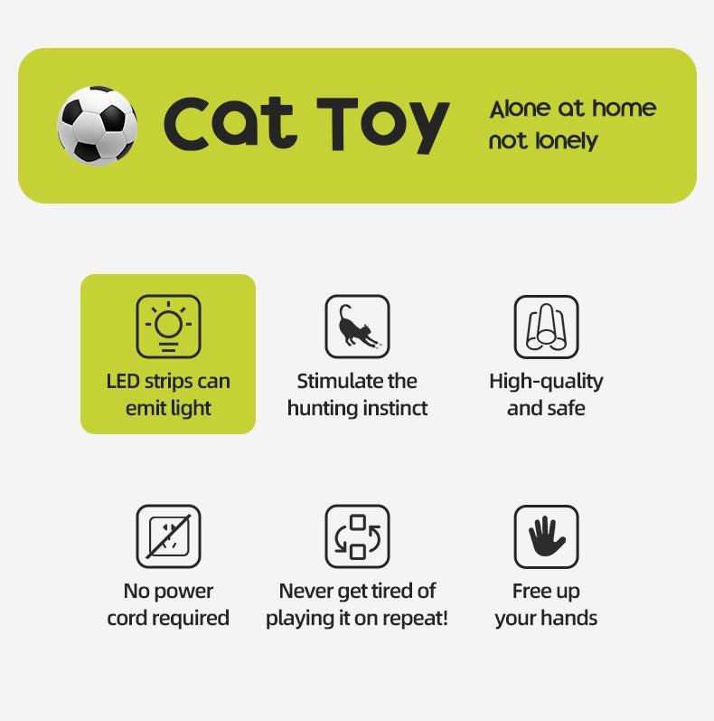 Cat Soccer Field Interactive Motion Cat Toy