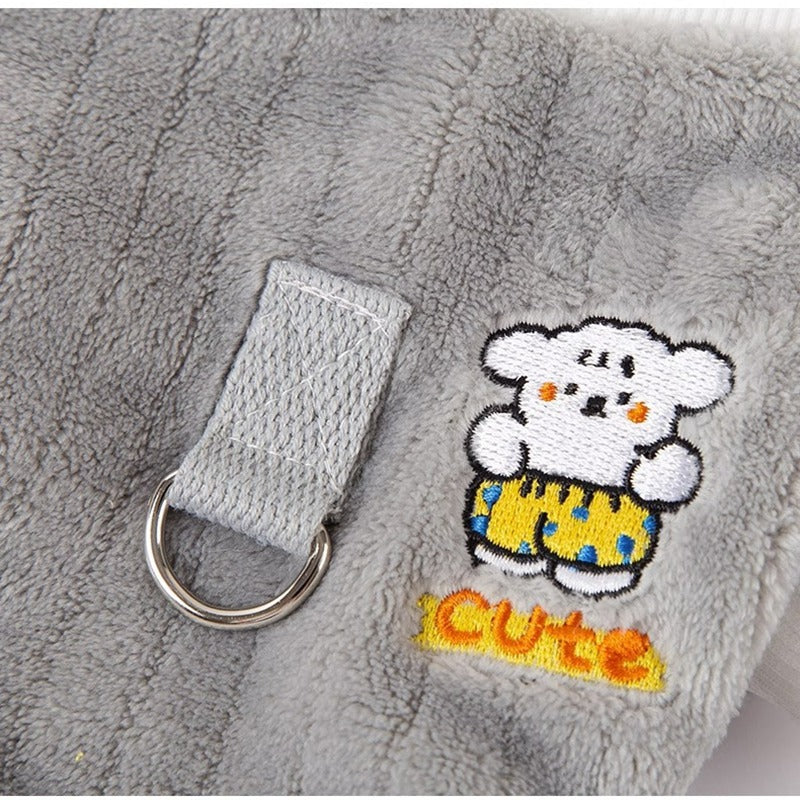 Warm Cartoon Dog Fleece Coat