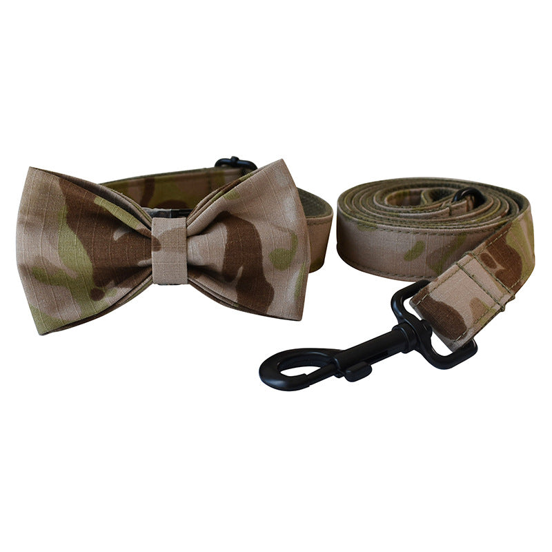 Camouflage Dog Leash and Collar Set