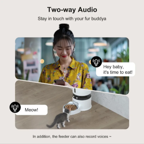1080P Smart Pet Feeder with Camera