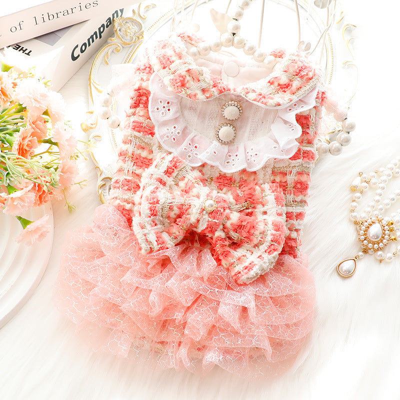 Dog Cat Princess Skirt in Fragrant Gauze for Small Pets