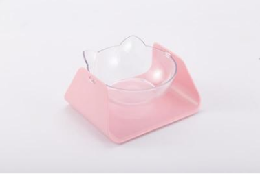 Double Pet Bowl with Neck Protection - Ceramic Design