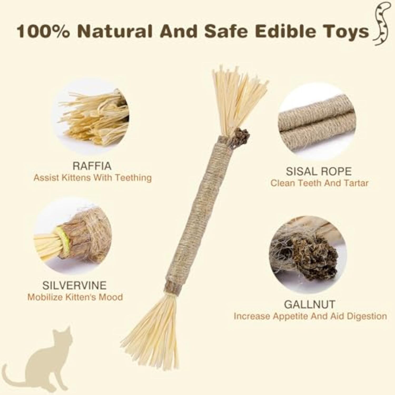 3 Pack Silvervine Cat Chew Sticks