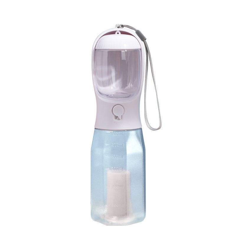 3-in-1 Dog Travel Water Bottle with Waste Bag & Filter