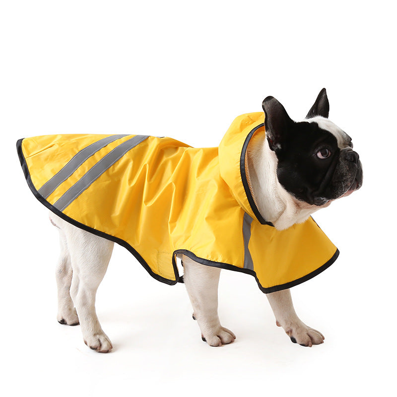 Reflective Waterproof Pet Raincoat for Medium Dogs