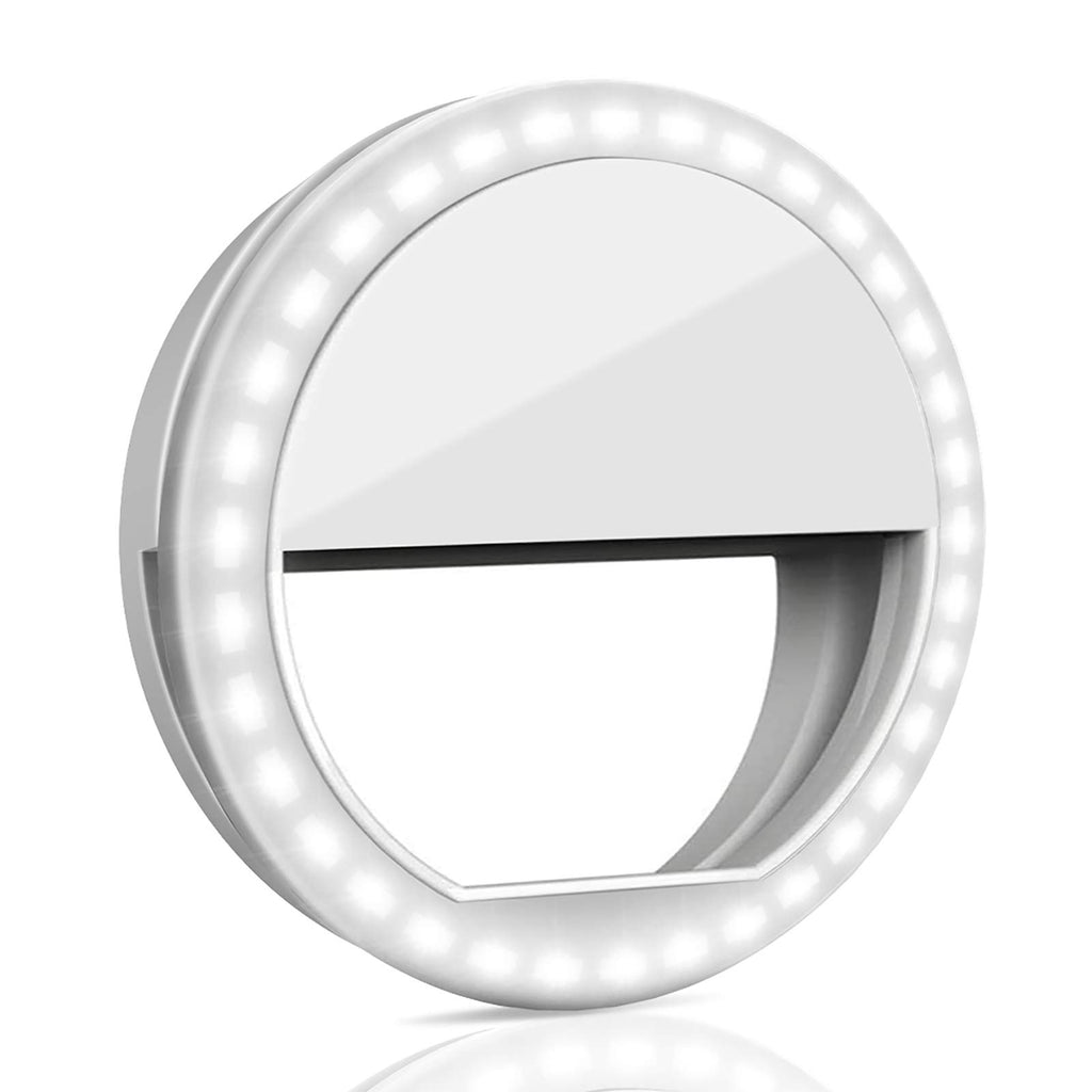 Selfie Ring Light QIAYA Portable Clip Selfie Light with 36 LED for Smart Phone Photography Camera Video