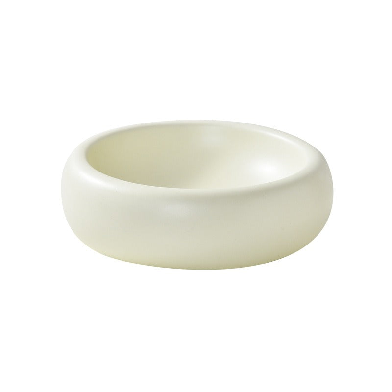 Ceramic Elevated Cat Bowl – Wide Mouth