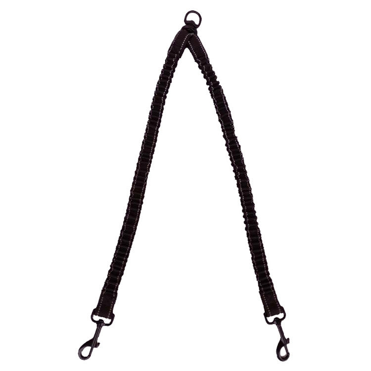 Dual Dog Leash with Reflective Features
