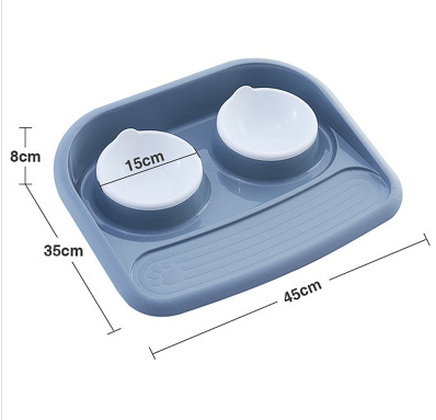 Creative Eco-Friendly Non-Slip Double Pet Bowl