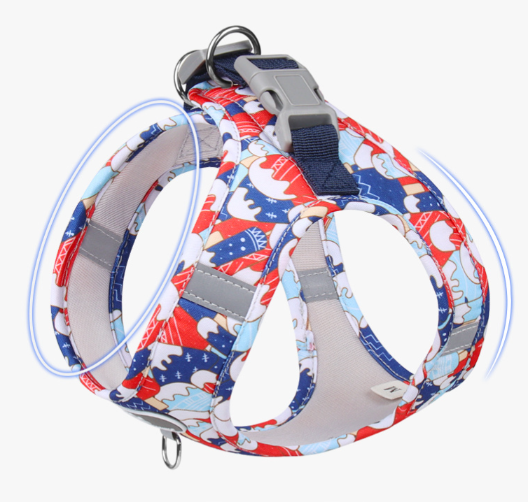 Berry Dog Harness Leash Set with Reflective Design