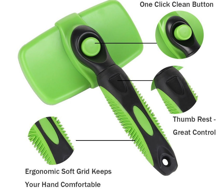 Self-Cleaning Pet Slicker Brush