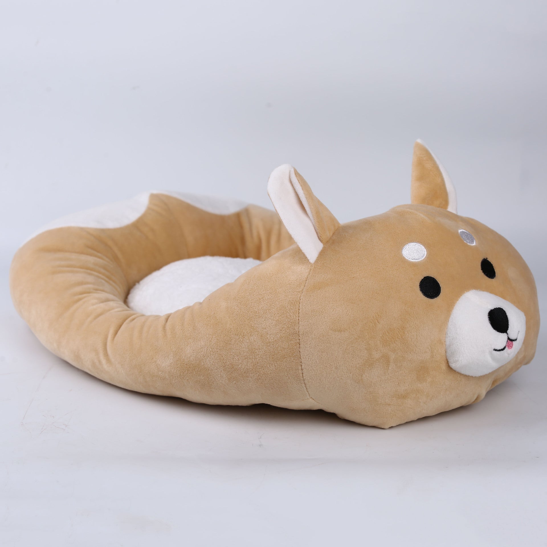 Cute Shiba Inu & Husky Cartoon Pet Bed for All Seasons