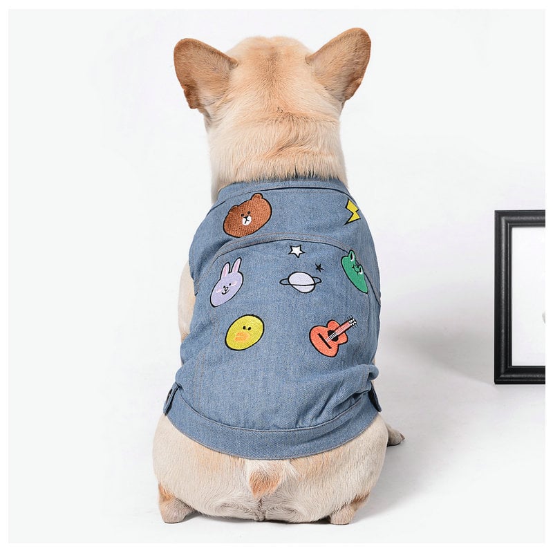 Casual Embroidered Vest for Pets