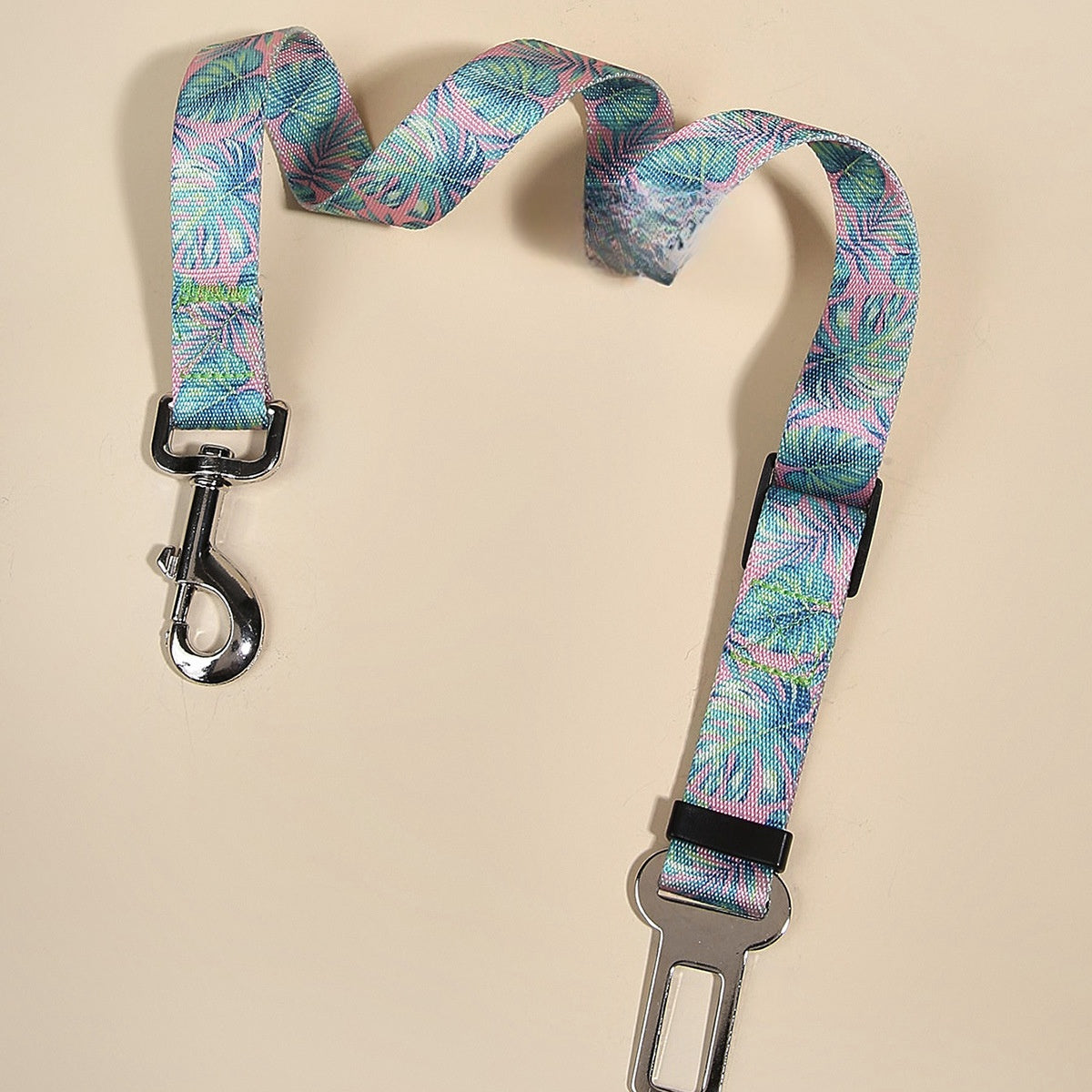 Nylon Dog Car Seat Belt with Hand Holding Rope