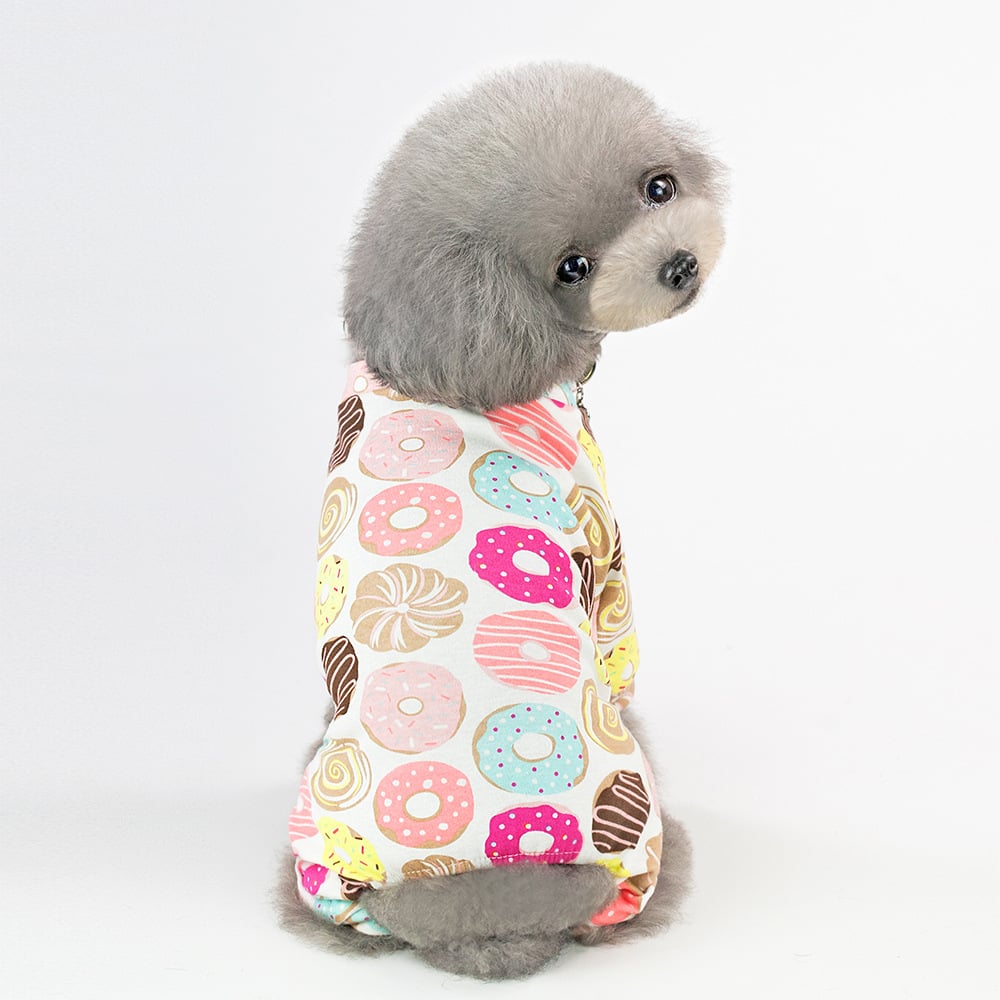 Dog Pajamas with Cartoon Fruit Pattern for Pets